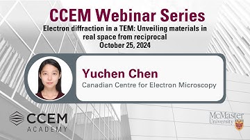 CCEM Webinar Series Electron Diffraction in a TEM