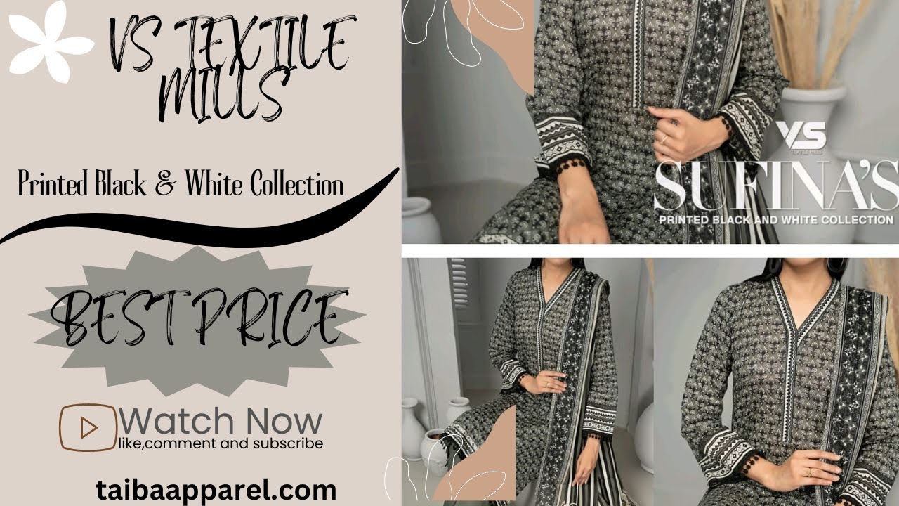 Hurry Up 🥳 Muharram Best Sale Black & white Collection Vs textile