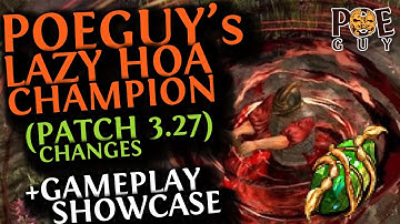 PoE 3.27 - A VERY TANKY, LAZY & FUN BUILD // Great Simulacrum farmer setup & MORE