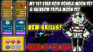 MY 1ST EVER VOID DOUBLE MOON PET AND RAINBOW TRIPLE MOON PET IN SABER SIMULATOR