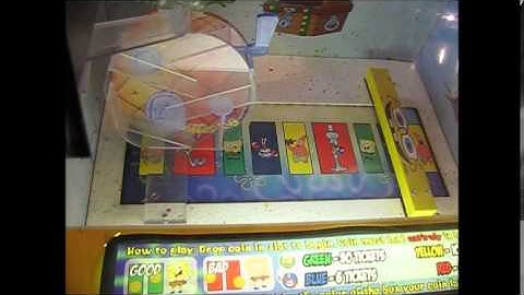 Arcade time- Spongebob Squarepants coin game WIN!!! + tips!