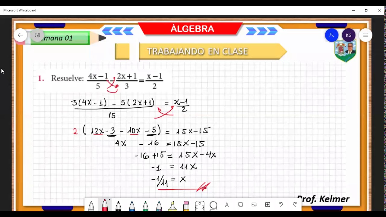 ECUACIONES Y SISTEMAS LINEALES - ÁLGEBRA - PARTE 1