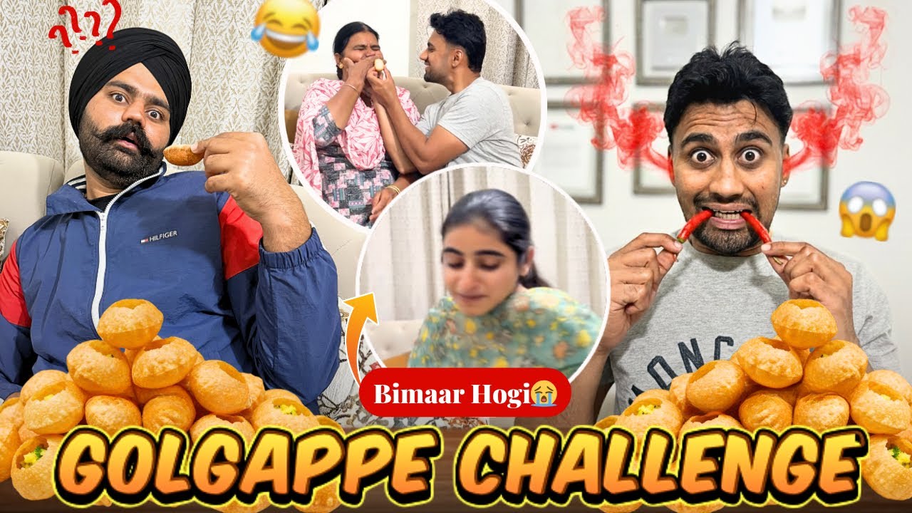 Golgappe Challenge | Par Harman😵‍💫 | Navhappy Bhullar￼