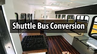 Amazing SHUTTLE BUS Conversion in 4 weeks