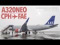 FLYING TO FAROE ISLANDS | Scandinavian Airlines A320neo