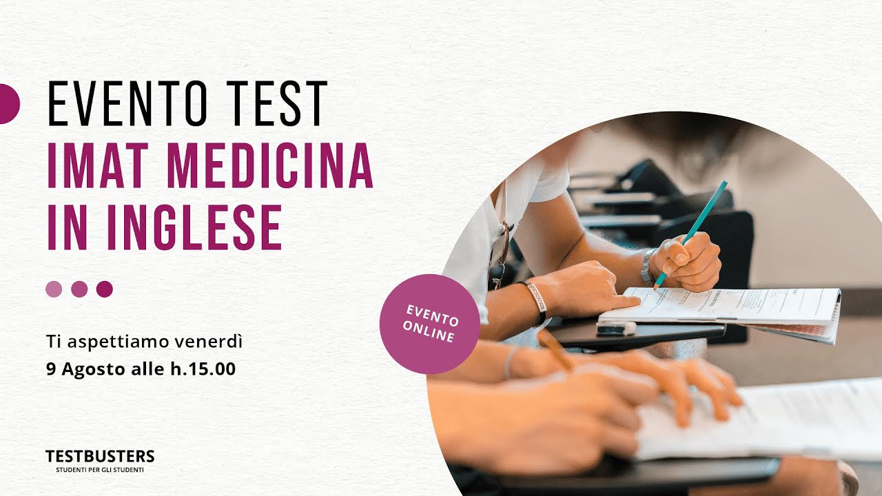 Test IMAT 2024 | Orientamento al test di medicina in inglese 2024