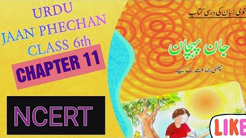 URDU || Jaan Phechan || Class 6th || Chapter 11|| NCERT