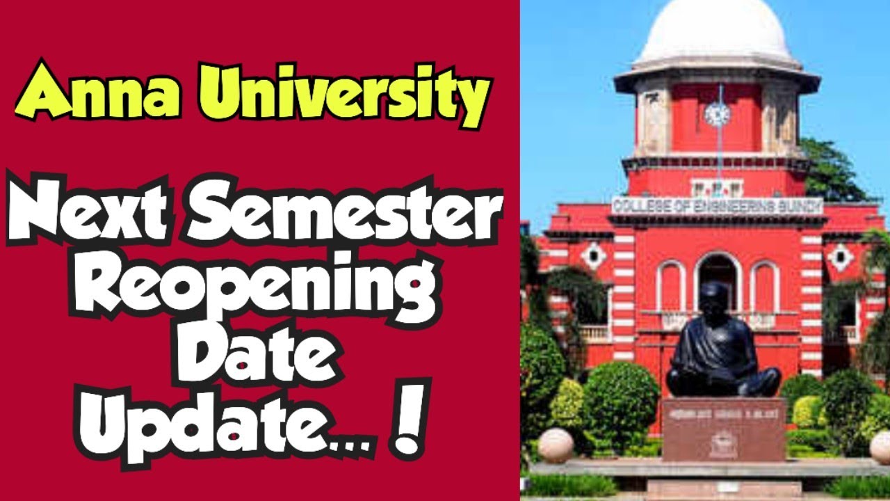 Anna University College Reopening Date update|Odd semester|Starting date update|Engineering king|