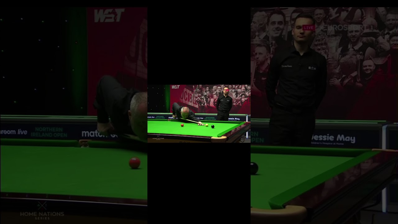JOHN HIGGINS, IMPECCABLE 144 BREAK AT THIS YEARS NORTHERN IRISH OPEN. STUNNING CUE BALL CONTROL...