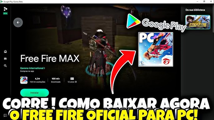 Como jogar Free Fire pela Google Play Store