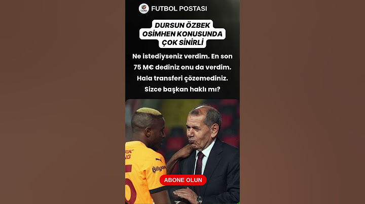 Dursun Özbek Osimhen Konusunda Çok Sinirli - Abdullah Kavukcu Ne İstediyseniz Verdim