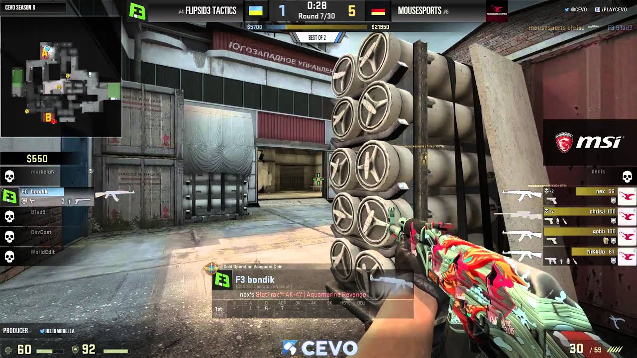 FlipSid3 vs Mousesports Game 2 (CEVO-P CS:GO Season 8) - Helium ...
