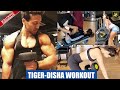 Tiger shroff  disha patanis heavylifting at the gym  celebrity workout