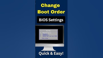 Change Boot Order in BIOS Fast!