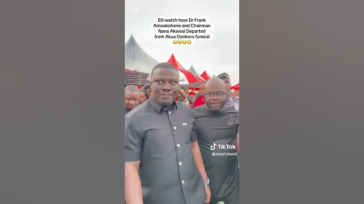 WATCH HOW DR FEANK AMOAKOHENE, ASHANTI REGIONAL MINISTER SHOWS UP AT THE FUNERAL OF AKUA DONKOR
