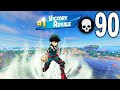 90 Eliminations Solo vs Squads Wins (Fortnite Chapter 4 Full Gameplay)