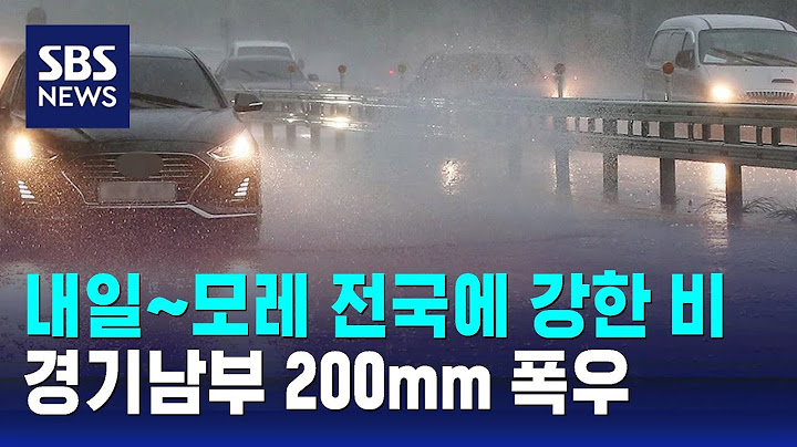 내일~모레 전국에 강한 비…경기남부 200mm 폭우 / SBS