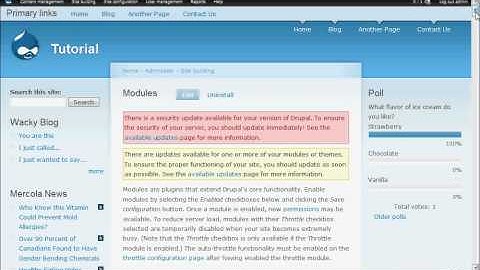 Beginning Drupal Tutorials: A note on the Admin module