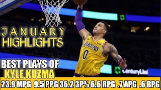 KYLE KUZMA JANUARY HIGHLIGHTS I 2020-2021 NBA SEASON I