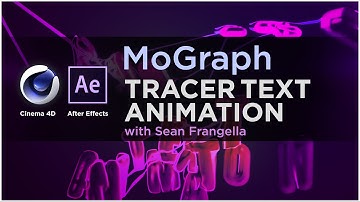 Cinema 4D Tutorial R16 - MoGraph Tracer Text Animation, Part 1 - Sean Frangella