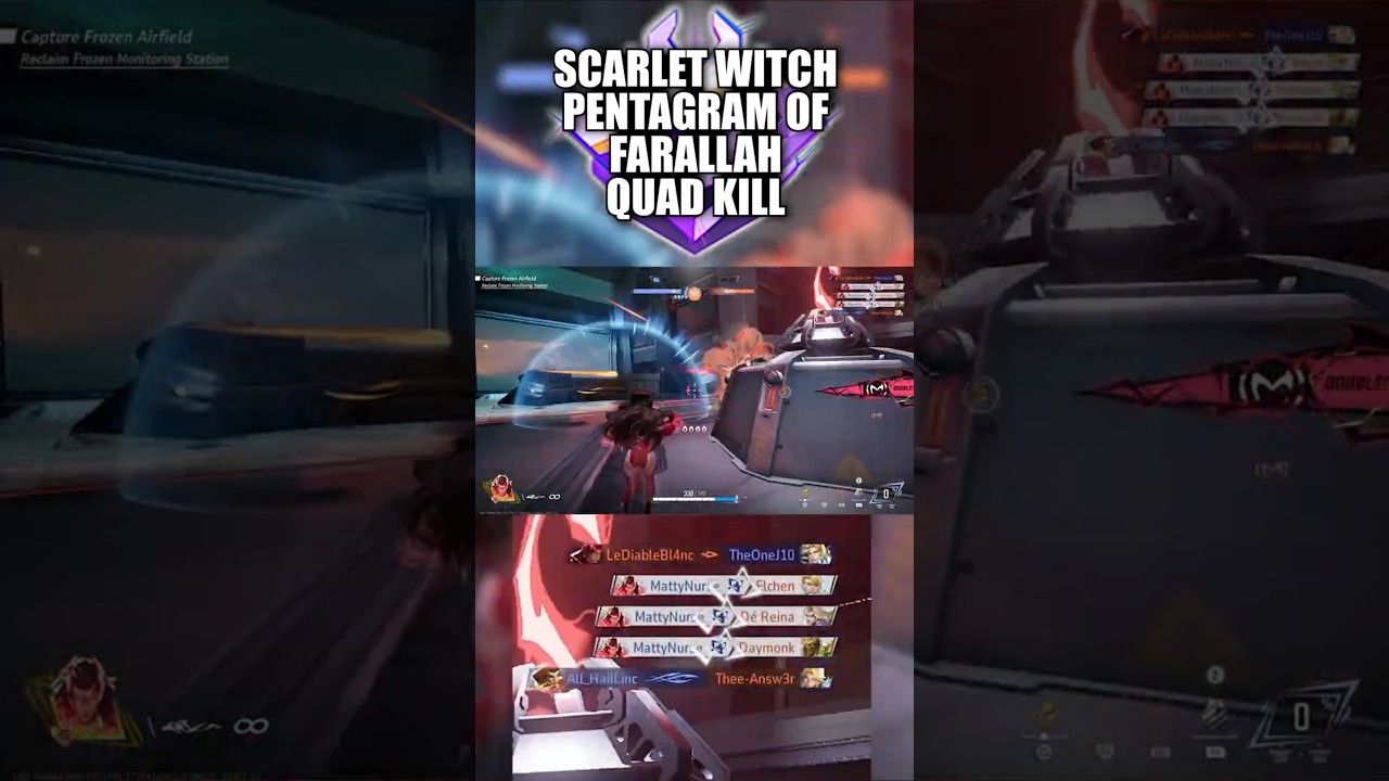 Видеоролик Marvel Rivals - Алая Ведьма, Пентаграмма Фараллы, Четверное убийство