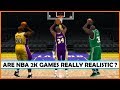 NBA 2K games really realistic ? Shaq O'Neal 3 points contest