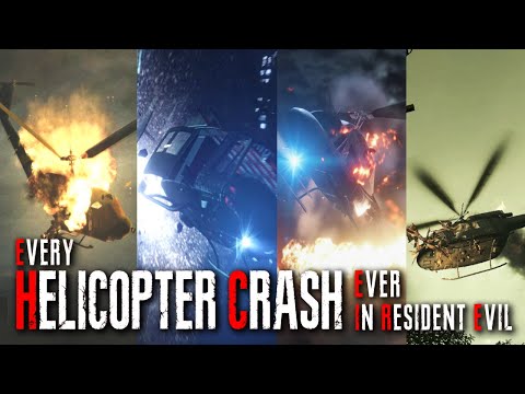 Every Helicopter Crash Ever In Resident Evil 