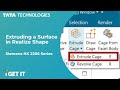 How to Extrude a Surface in Realize Shape | Siemens NX 2206 Series