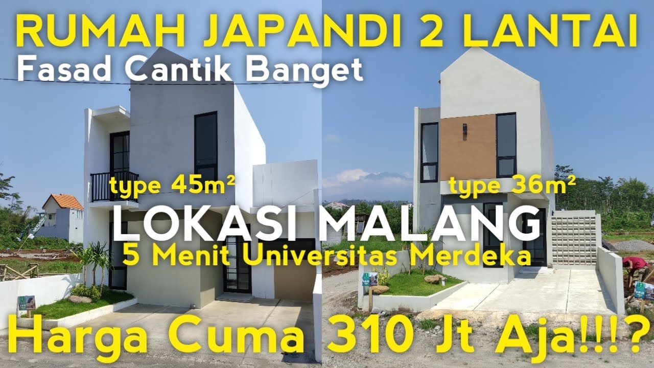 PERUMAHAN KOTA MALANG MURAH ‼️ 2 LANTAI HARGA 310 JT | 5 Menit Universitas Merdeka