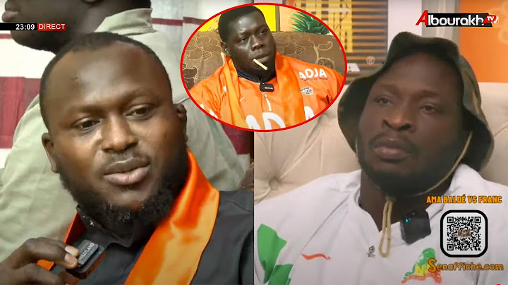 Modou lo prévient Ama Baldé " Franc moma geuna tague fouff so dia…"