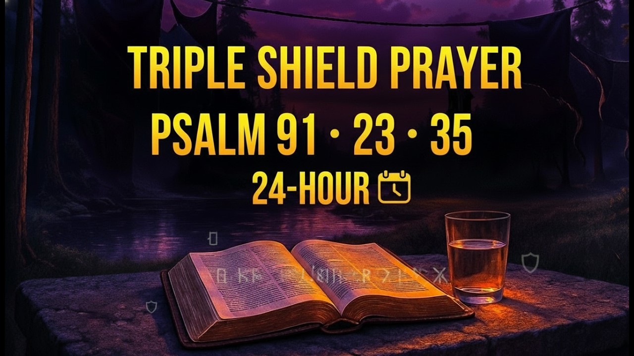 Triple Shield Prayer: Psalm 91, 23 & 35 for 24 Hours of Divine Protection