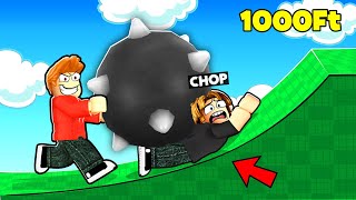 ROBLOX CHOP AND FROSTY PUSH BOULDER ON TOP OF EACH OTHER