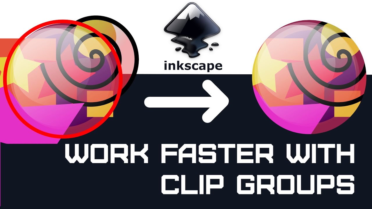 forening vindruer pubertet INKSCAPE: How to work with Clip Groups | Clip Mask - YouTube