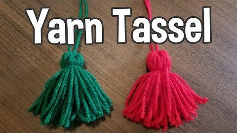 EASY YARN TASSEL DIY | How To Make A Tassel