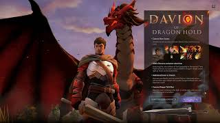Dota 2 Dragon Knight Davion of Dragon Hold hero persona in-game intro Resimi