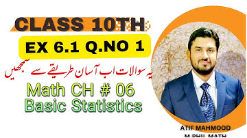 ex 6.1 class 10 | ex 6.1 Q 1 class 10 | frequency distribution | Ch 6 math class 10