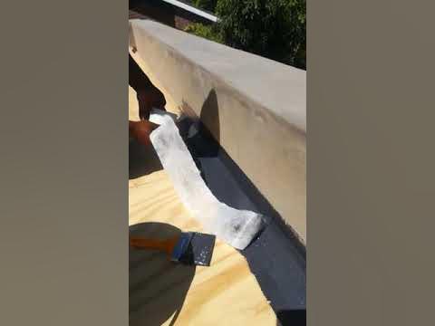 Liquid rubber flat roofing system for new flat roofs or roof repairs 