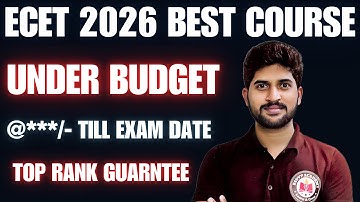 Ecet 2026 | Best ecet course for 6 months | how to start & how to get best rank in ecet 2026