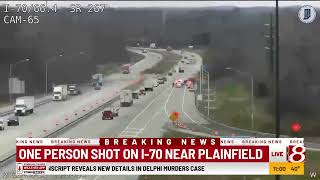 Person shot along I-70 in Hendricks County