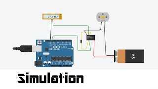 Simulation of electrical circuits and code in Arduino with Tinkercad