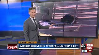 OSHA investigating after worker falls from lift