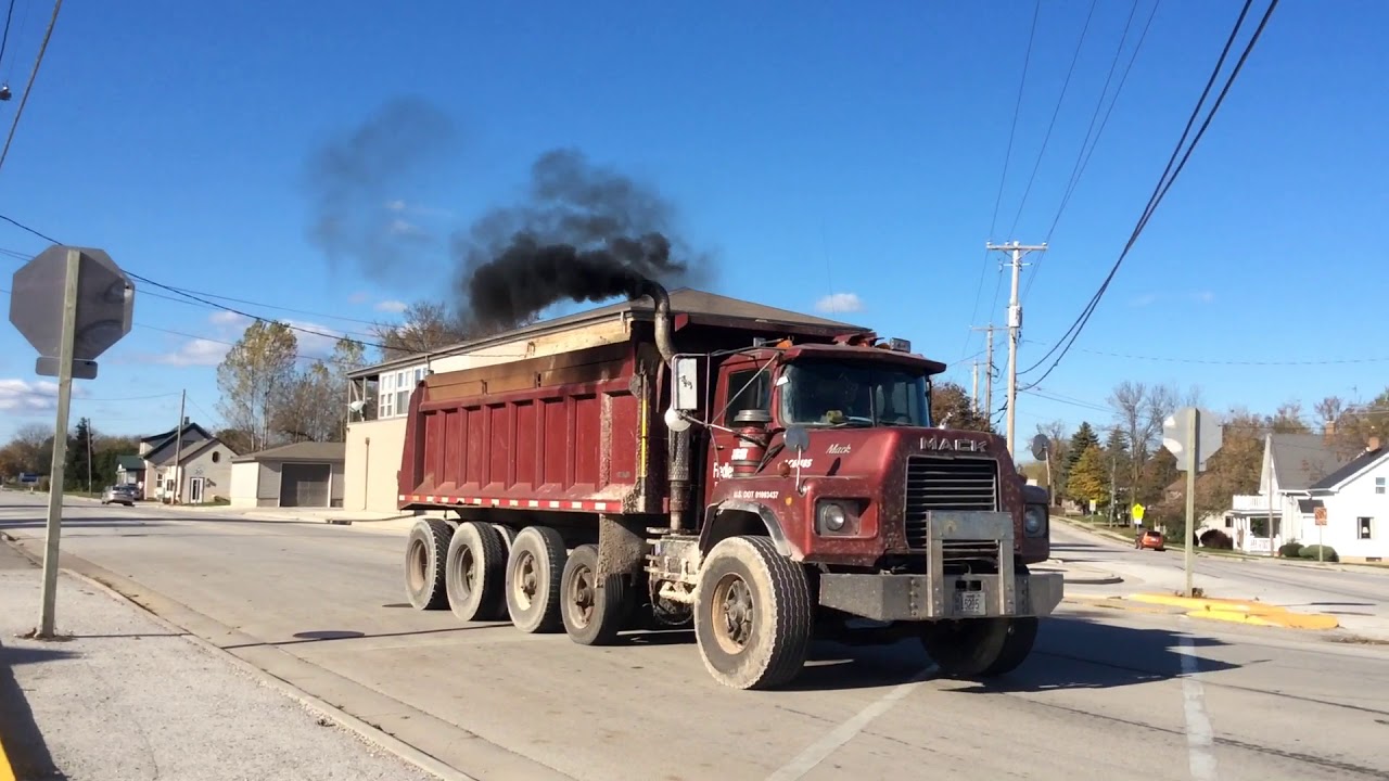 Old Mack Dump Truck Horns YouTube