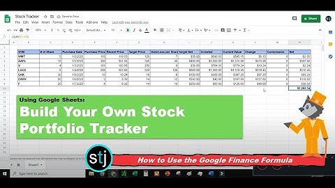 How to Create Your Own Stock Tracker: Easy Google Sheets Tutorial for Beginners