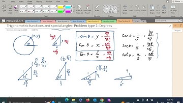 4.2.b Trigonometric functions and special angles, Problem Type 1: Degrees