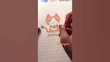 Drawing jibbanyan from Yokai-watch