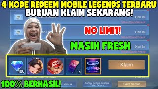 NO LIMIT! 4 KODE REDEEM ML TERBARU KODE REDEEM MOBILE LEGENDS KODE REDEEM ML HARI INI MEI 2024