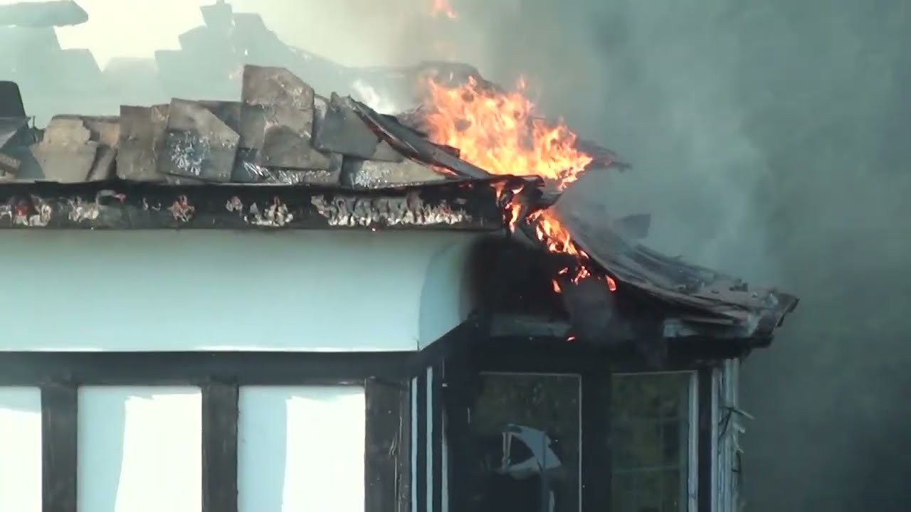 Raven Hotel  Droitwich - Fire ( re-edited footage )