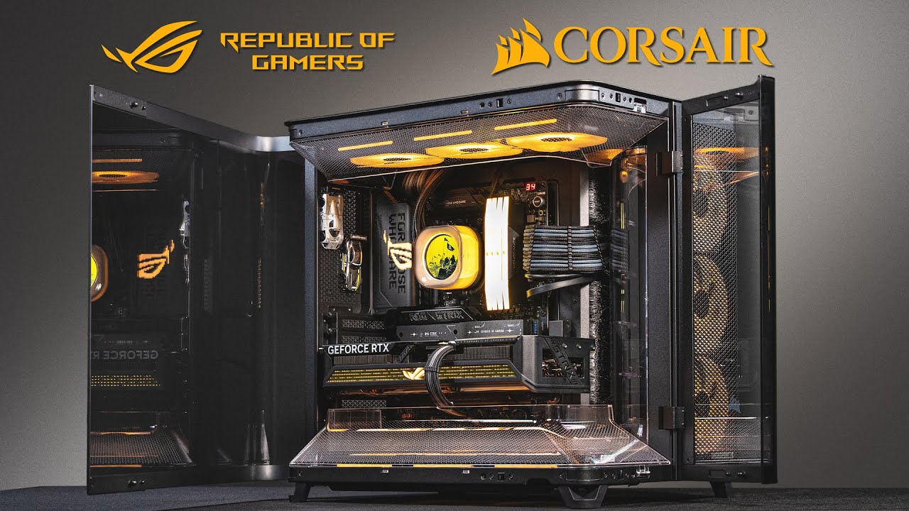 Triple-chamber Gaming PC Build | ASUS RTX 5070Ti + Ryzen 7 9800X3D + Corsair AIR 5400