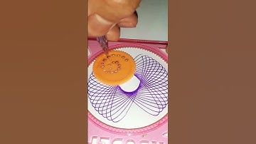 how many rotation did the pen make in total ? #spirograph #satisfying #shorts