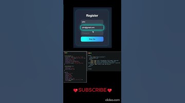 Animated Register Form Using HTML & CSS | Futuristic Login UI Design Tutorial